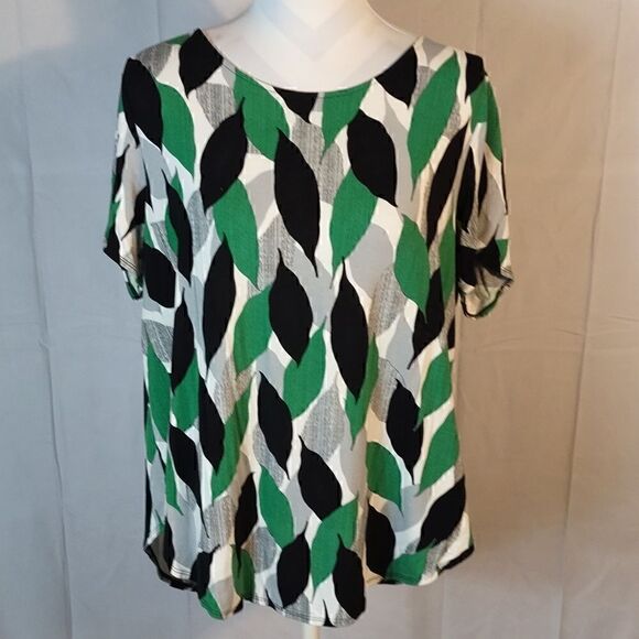 Alfini Print Short Sleeve Blouse - Picture 2 of 7